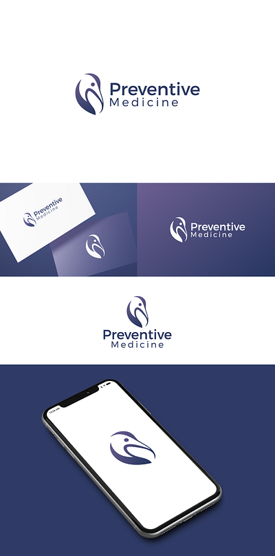 Preventive Medicine - 99Designs Submission bird medical logo medicine logo minimal logo negative space logo