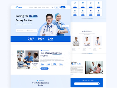 Doctor Medical Landing page UI | Caring for Health caring for health caring for you doctor medical landing page doctor medical landing page ui doctor web ui health landing page ui health ui medical landing page medical landing page ui