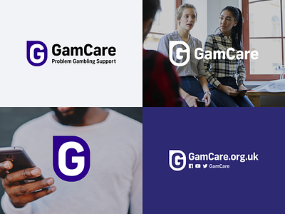 GamCare - A Brand and Digital Transformation branding logo ui
