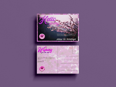 Seasonal Postcard Design (Postcard Design Project) app branding design graphic design illustration logo typography ui ux vector