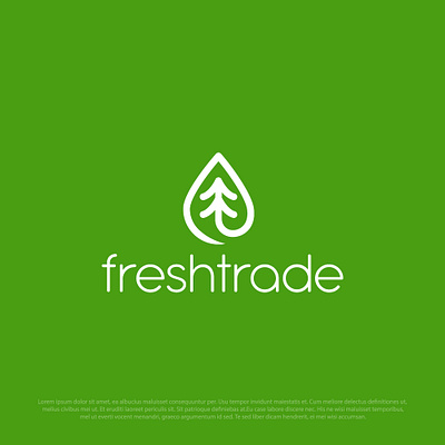 Fresh Trade Logo logo minimal logo tree logo