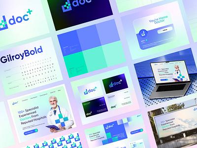 Healthcare & Medical Doctor Hospital Brand Identity app brand identity branding clinic consultation diagnosis doctor e health health health institute healthcare healthtech logo medical medical app medical center medicine online doctor telemedicine treatment