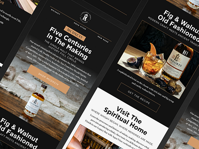 Lindores Abbey Distillery | Email Template Design beverage branding distillery branding email design email marketing email template heritage branding luxury email luxury marketing premium brands premium spirits retention marketing whisky branding whisky marketing