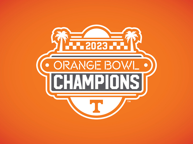 TENNESSEE VOLUNTEERS 2023 ORANGE BOWL CHAMPIONS Logo Concept by Matthew Harvey on Dribbble