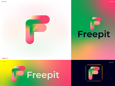 Freepit f letter mark a b c d e f g h i j k l m n o p abstract abstract logo branding colorful logo creative logo f letter freepit gradient letter mark letter mark monogram logo logotype minimalist logo modern simple logo software logo symbol tech