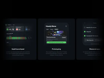 Use case section ai apps branding cards illustration layout ui web