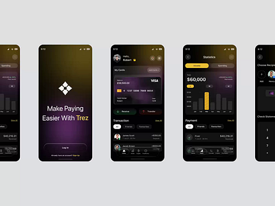 Digital Wallet Mobile App appdesign bank banking app dashboard finance financeapp financialdashboard fintech fintechdesign mobile app mobiledashboard mobileui modernui moneytracker moneytransferapp sendmoney userexperience uxuidesign wallet app walletapp