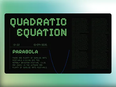 Math Website UI Design computer daily ui design design inspiration dribbble figma green home page ibm landing page math neon parabola tech ui user interface ux web web shot website