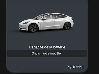 Tesla Simulator app ui