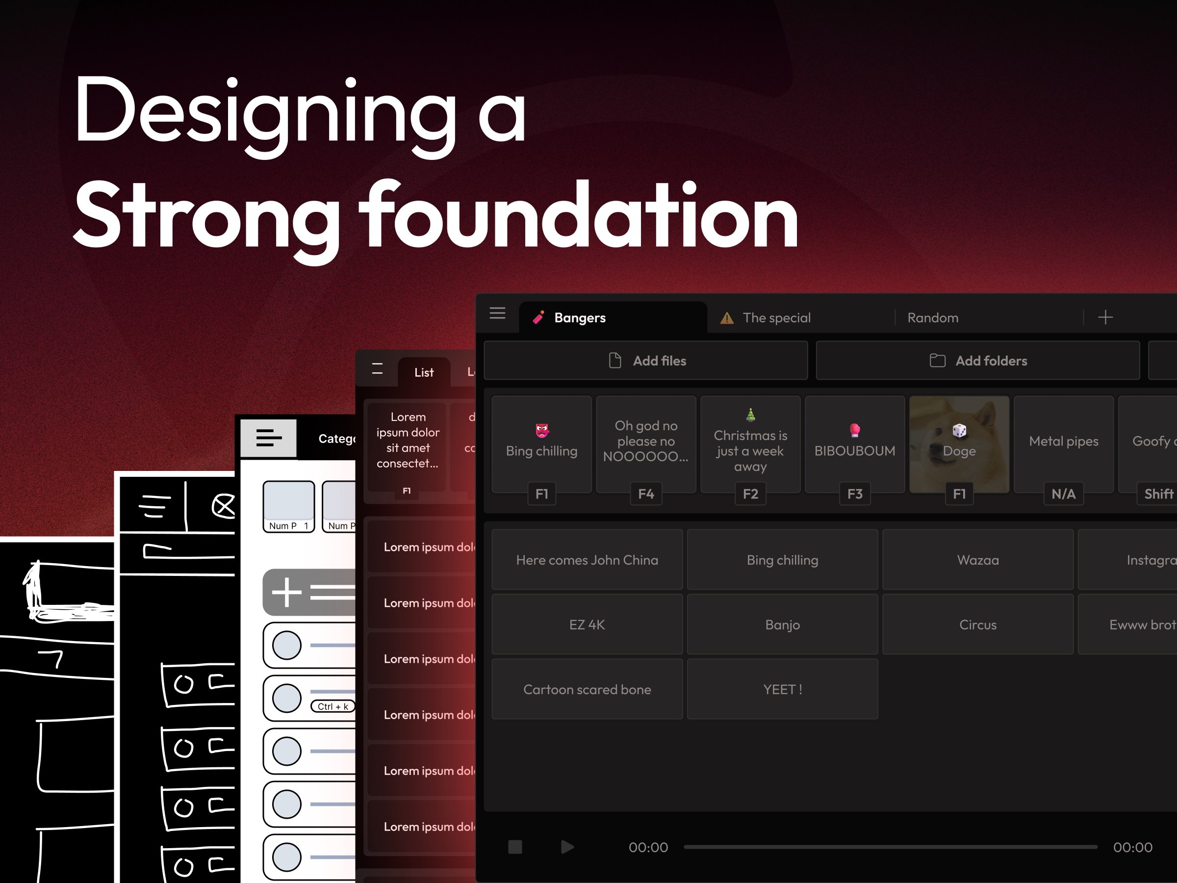 Blastr - Designing a strong foundation design thinking ui ux wireframes