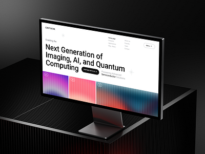 Cactus Materials | Advanced Technology & Semiconductor Website b2b corporate figma innovation landingpage minimalist saas tech uiux webdesign
