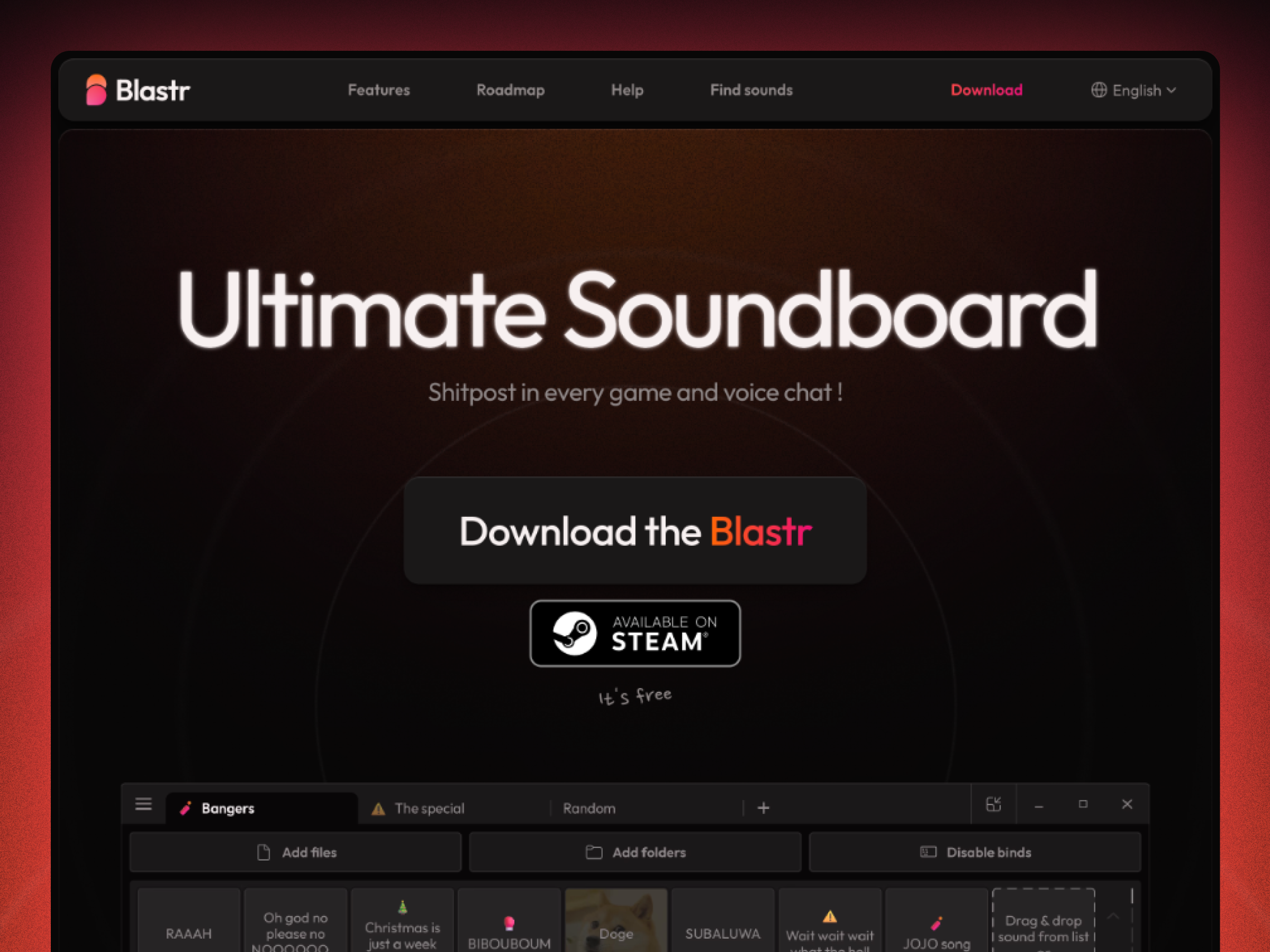 Blastr - Website hero section hero section landing page ui webdesign website