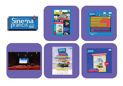 Festival Sinema Prancis - — Visual Identity Design branding design festival french graphic design illustration movie