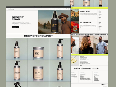 Bold Shopify Design for Men’s Grooming Brand beard brand conversion design dtc brand ecommerce figma health beauty lifestyle brand masculine design mens grooming product page shopify shopify expert uiux web design