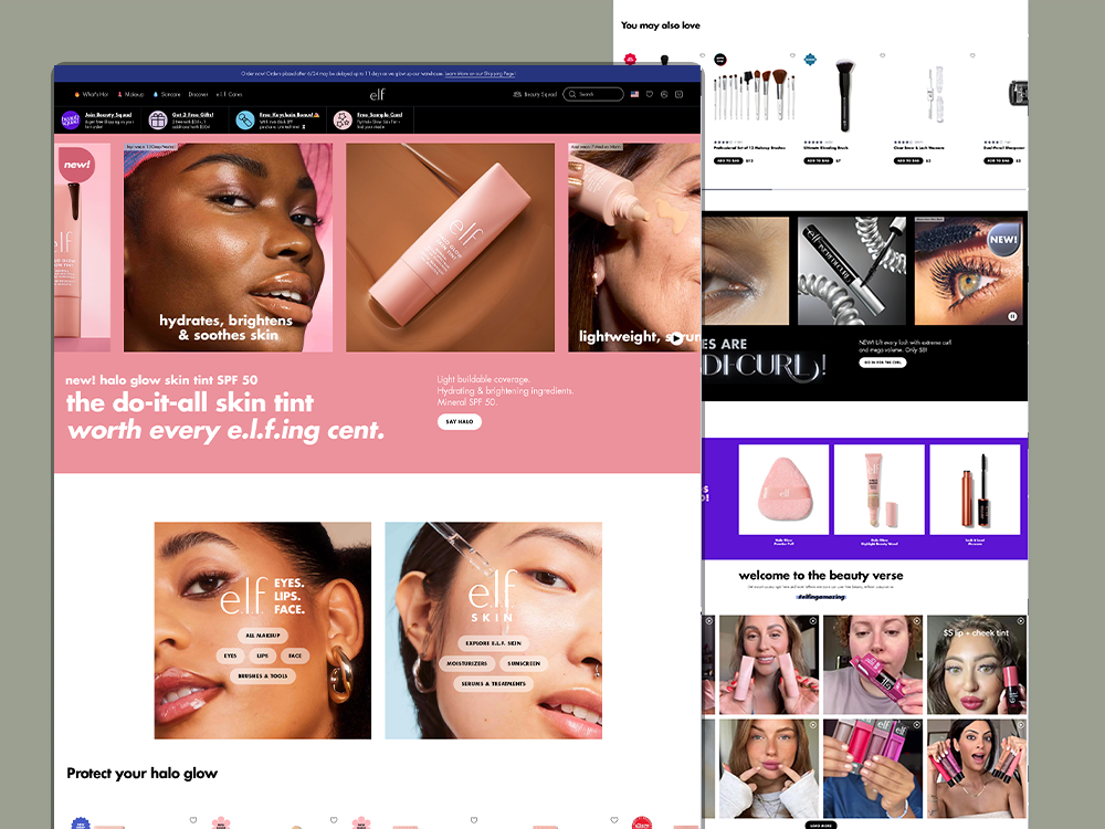 Vibrant Shopify Store Design for Beauty & Cosmetics Brand beauty website bold design cosmetics brand dtc brand ecommerce design figma gen z marketing makeup store product page design shopify shopify expert skincare website uiux