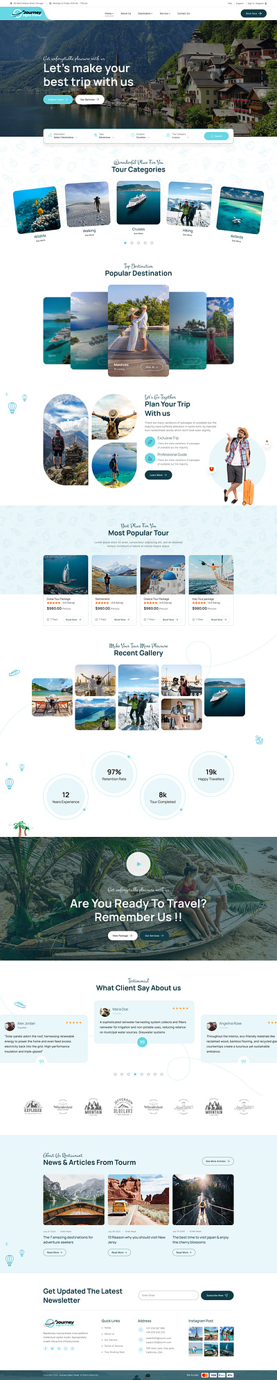 WEBSITE DESIGN - JOURNEY SIGNS TRAVEL branding custom design engaging graphic design graphics illustration logo ui ux vector webdesign