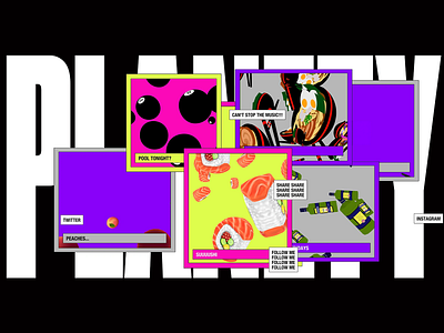 Chaotic Pop Culture Collage art bold outlines colorful art comic energy digital chaos dynamic artwork editorial illustration expressive design funky graphics graphic overload illustration layered visuals playful layout pop composition pop illustration stylized characters surreal tone visual noise