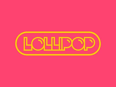 Lollipop branding bubbles candy design fun graphic design letter design letters logo logo design logocreation logodesign lollipop pink sandro type logo typographic typography vector yellow