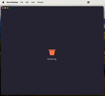 Loading animation for a desktop application animation cactus desktop rive ui