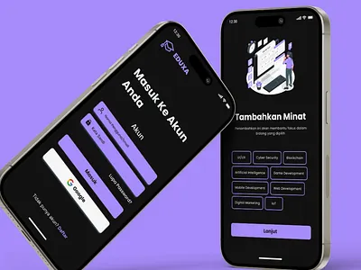 Aplikasi Eduxa graphic design ui uiux design
