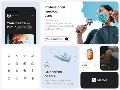 💊 Medical App | Hyperactive app branding care design doctor healthcare image interface logo medical medicine mobile mobile app design product design ui ux web design