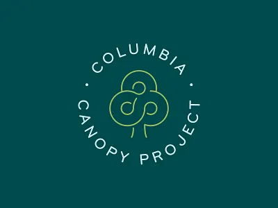 Columbia Canopy Project Logo 2 badge brand identity bryant pro circles columbia connection logo tree unity