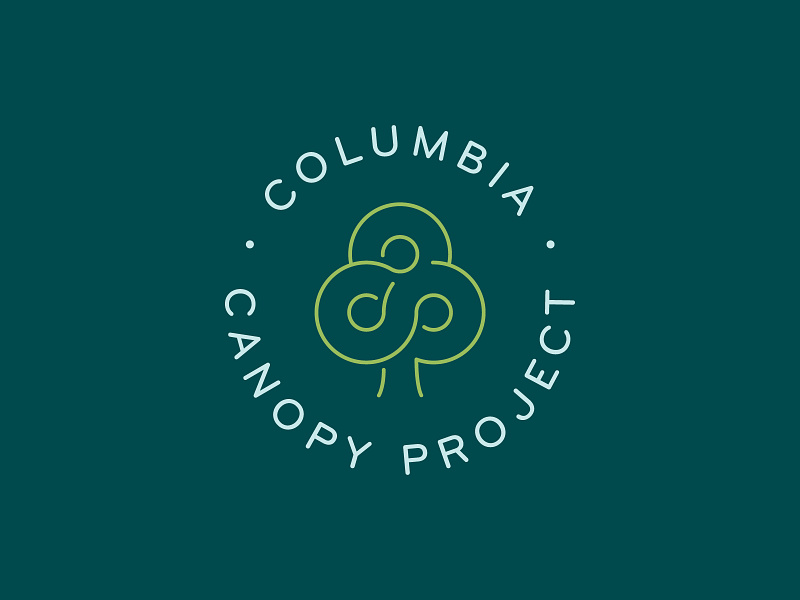 Columbia Canopy Project Logo 2 badge brand identity bryant pro circles columbia connection logo tree unity