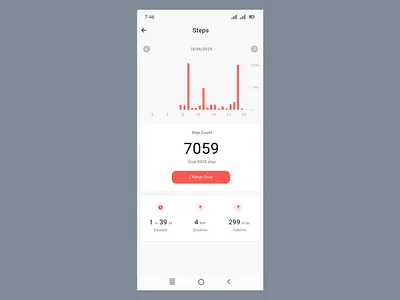 Steps tracker app design body app gym app kaliraj meditation app mobile app design running app vicky pond yoga app