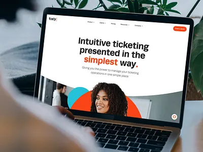 Tixly: Frontpage framer frontpage hero ticketing website