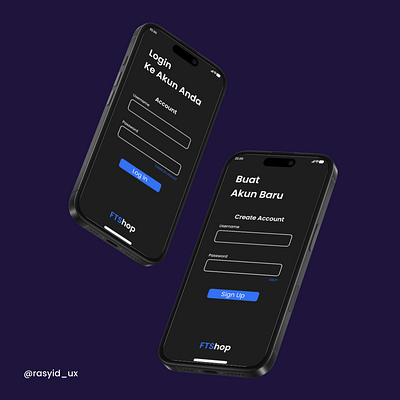 Aplikasi FTShop branding e commerce graphic design personal branding ui uiux design ux