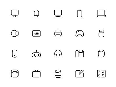 Myicons✨ — Computers, Devices, Electronic vector line icons pack design system figma figma icons flat icons free icons icon library icon set iconography icons icons library icons pack illustration interface icons line icons minimal icons stroke icons ui design ui figma ui icons web icons