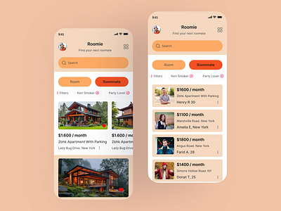 Real Estate Mobile App agent app screen architecture best mobile app clean design home screen iphone app minimalist mobile app mobile responsive property real estate design responsive design ui ui design user interface