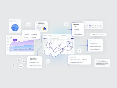 Health Platform Illustration animation branding design graphic design illustration logo typography ui ux vector