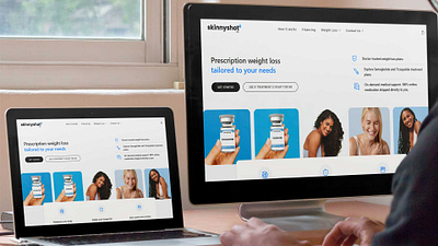 Skinny Shot MD branding web design weight loss
