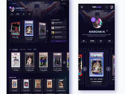 Collectibles cards collectibles crypto dark game mobile web web3