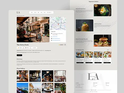 Restaurant Details UI design restauran restaurant restaurant details ui design ui ui design uiux uiux design user interface website