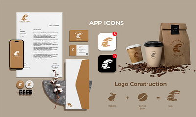 Bunny Beans (Logo Design & Branding) brand identity branding graphic design logo logo design minimalist logo modern logo