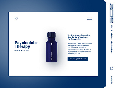 00023 - Mindspore Product Page ecommerce mental health research psilocybin psychedelics web design