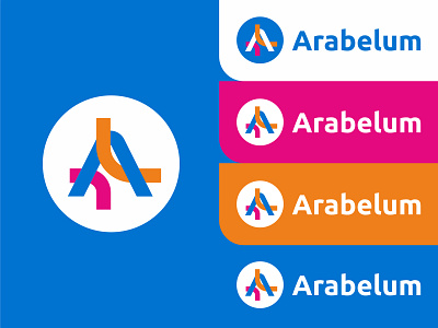 Arabelum aarabelum color graphic design lettera line logo mark