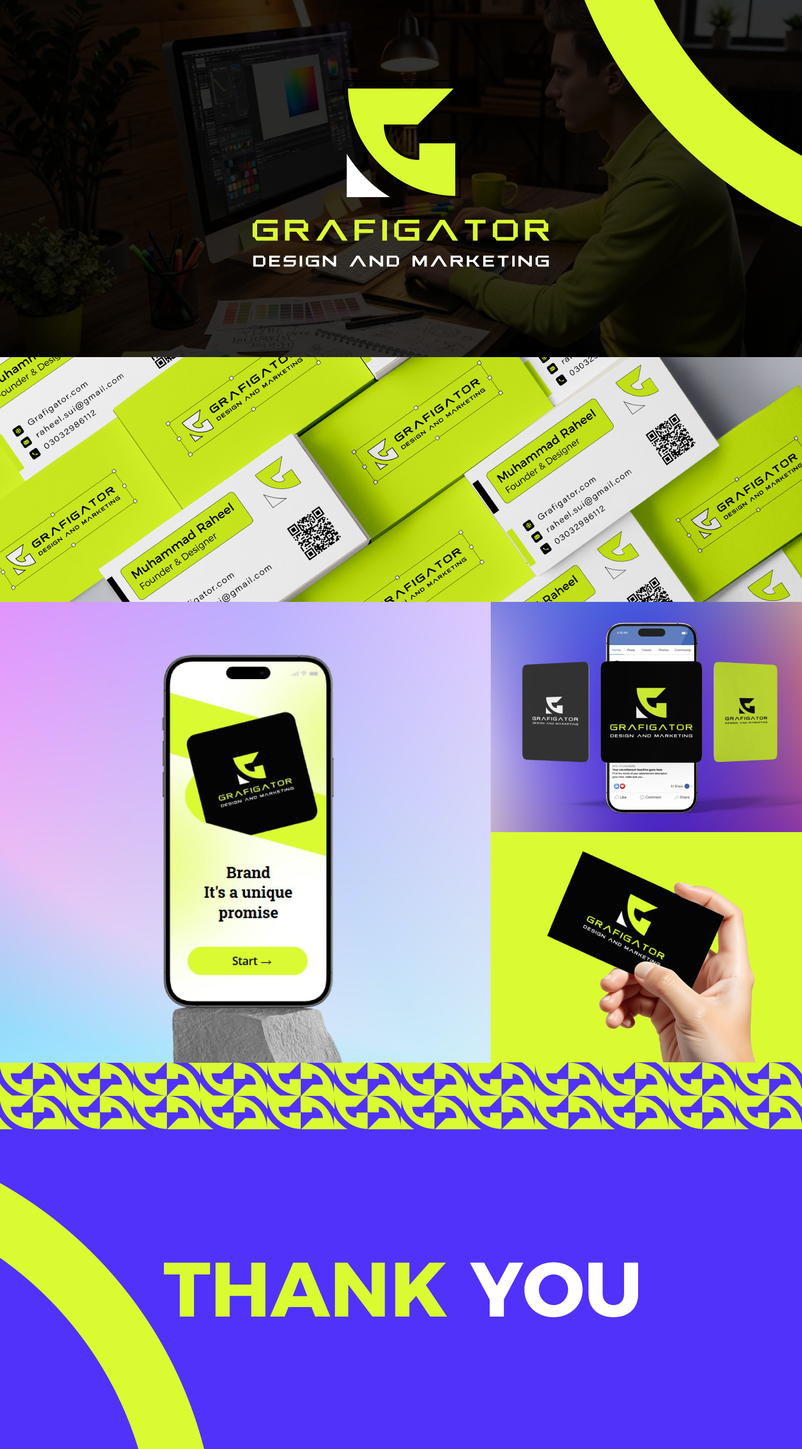 Grafigator - Personal Branding brand logo graphic designing it logo logo minimal logo tech logo