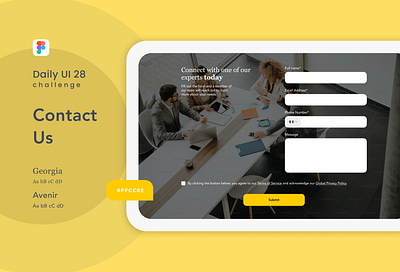Contact Us contact form contact us daily ui design figma landing page learning typography ui ui challenge