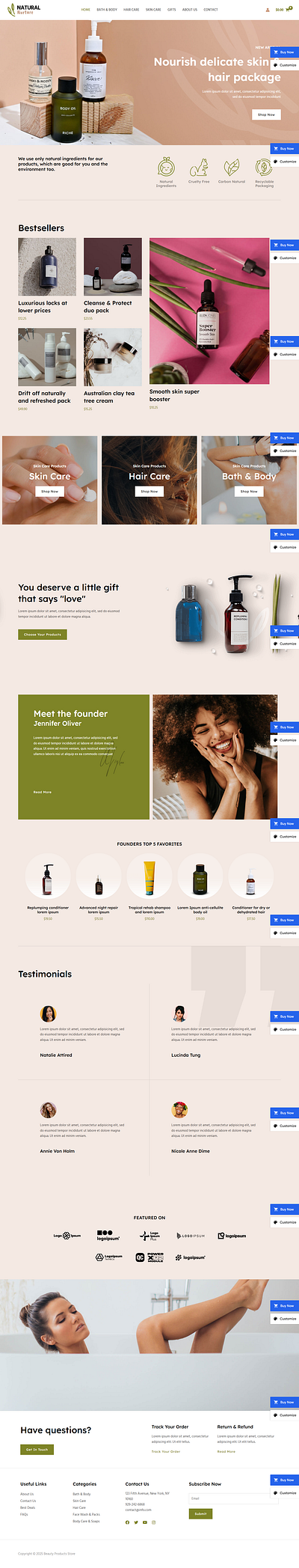 Shopify Custom Website Design / Skin Care Shop / E-commerce custom website dropshipping dropshipping store eccommerce ecommerce website eommerce store graphic design landing page design shop shop design shopify shopify custom website shopify dropshipping shopify landing page design shopify web shopify website shopify website redesign store store design store redesign