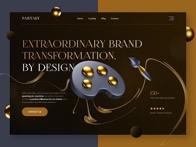 Creative design studio art black branding design gold graphic design illustration inspiration logo ui ux vector