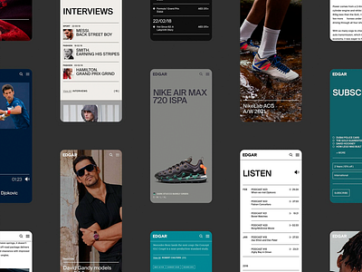 Mobile Magazine UI Design article interface card components content blocks content layout digital reading editorial ui fashion feature interview layout magazine mobile magazine mobile platform news platform podcast player typography ui design ui showcase user journey ux design ux patterns ux ui