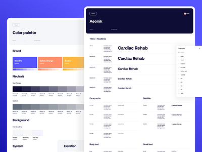 eos Design System – Style Guidelines button clean color colorful components concept dashboard design system healthcare input interaction library saas style guideline token typography ui design ui kit ux design web design