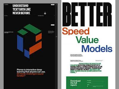 AI-Powered Insight Landing Page ai interface content blocks conversion design data platform headline focus landing page machine learning minimal layout modern interface modular design product homepage report download tech landing typography ui design user onboarding ux clarity ux design ux ui