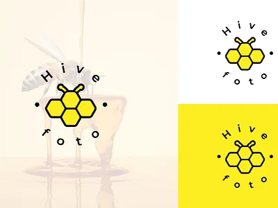 HiveFoto (Logo Design) brand design brand identity branding business logo company logo graphic design logo logo design minimalist logo