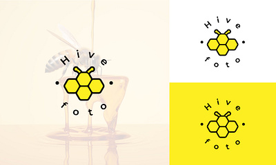 HiveFoto (Logo Design) brand design brand identity branding business logo company logo graphic design logo logo design minimalist logo