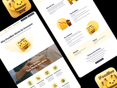 Food App Website Design Mockup graphic design redesign ui ux website