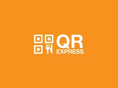 Logo design for QR EXPRESS (Restaurant) brand logo branding business logo company logo graphic design logo logo design minimalist logo modern logo restaurant logo
